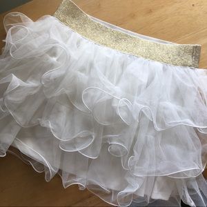 Justice 💗 White Poofy Princess Skirt!